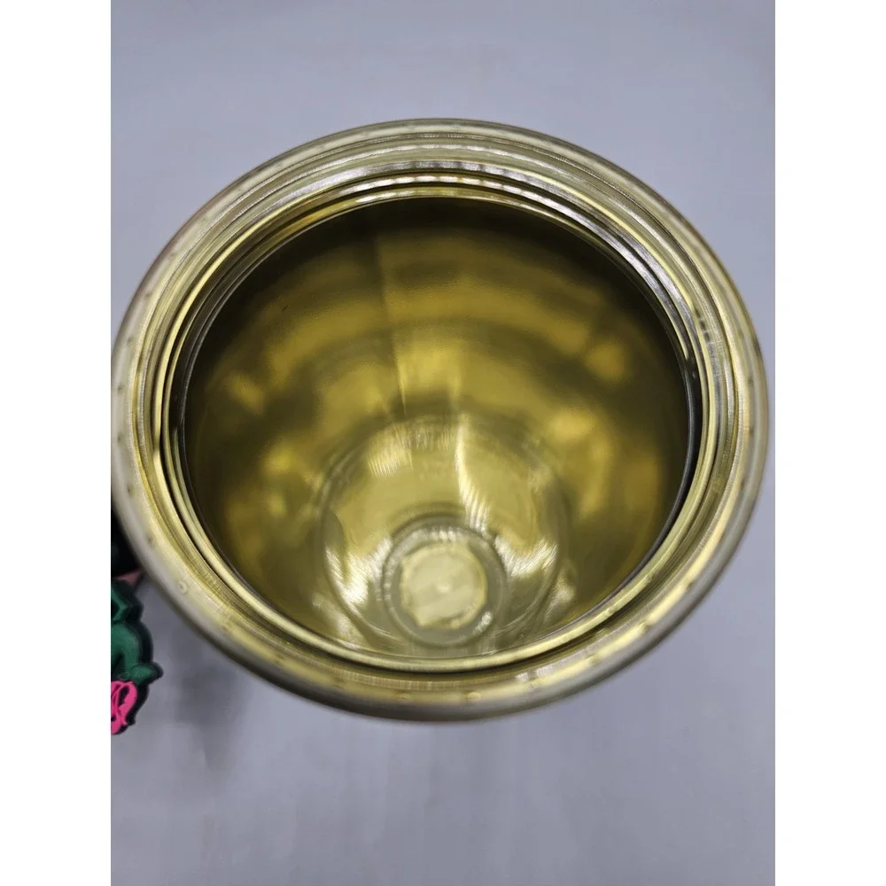 Starbucks 2024 Christmas Reindeer Gold‎ Green (Peacock Collection) Tumbler NWT